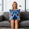 45x45CM Blue Paw Dotted Pillowcase Home Living Room Bedroom Sofa Bed Decorative Square Cushion Cover