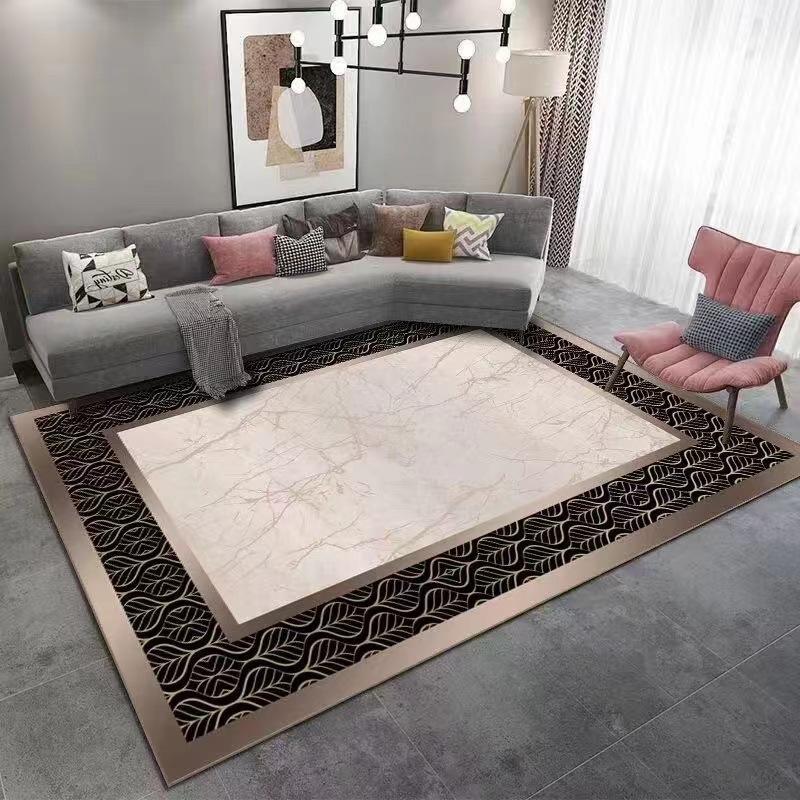 Living Room Carpet Dirt Resistant and Easy To Maintain Bedside Carpet Sofa Coffee Table Large Area Carpet