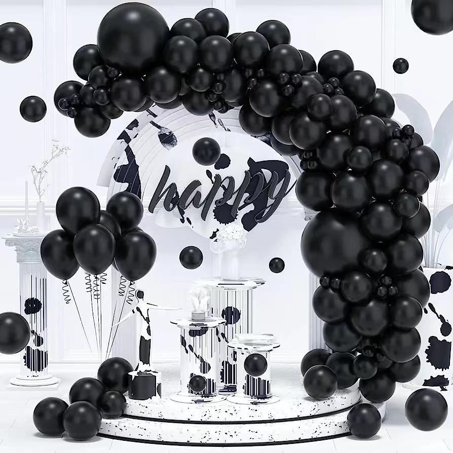 Halloween Balloon Arch Set Halloween Balloon Party Background Decoration Aluminum Film Latex Balloon Set