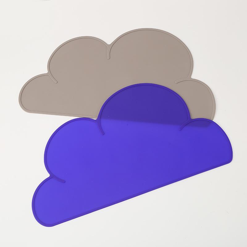 Silicone Cloud Table Mat - Food-Grade & Heat-Resistant for Kids