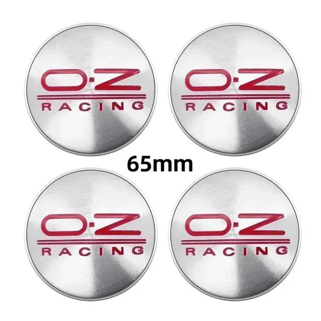 4pcs Car Wheel Hub Center Caps 56mm 60mm 65mm 68mm For Rim Cover Auto OZ Logo Badge Emblem Exterior Styling Accessories
