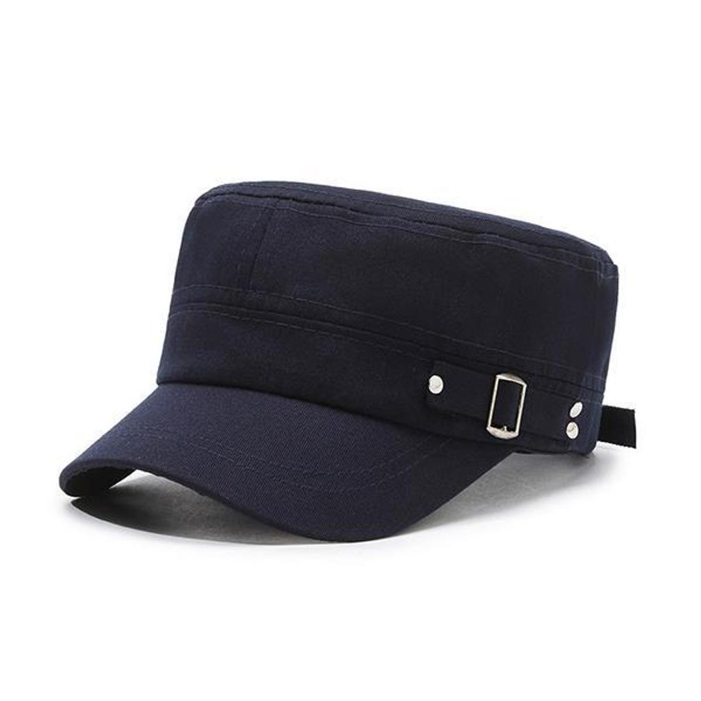 Unisex Basic Buckle Daily Military Cap Casual BT Military Cap