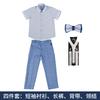 vest suit summer new short-sleeved performance suit three-piece children's speech baby year-old flower girl dress