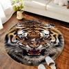 1Pc Tiger theme Circular Print Rug - home decoration Carpet For Living Room Bedroom Flooring Computer Chair Area Rug