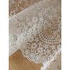 1pc French Vintage Lace Table Runner, White Embroidered Bedside Cabinet Cover