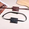 Elegante bolso de cuero con cinturón para mujer, bandolera, riñonera, bolso de noche, mini bolso de mano de cuero suave desmontable