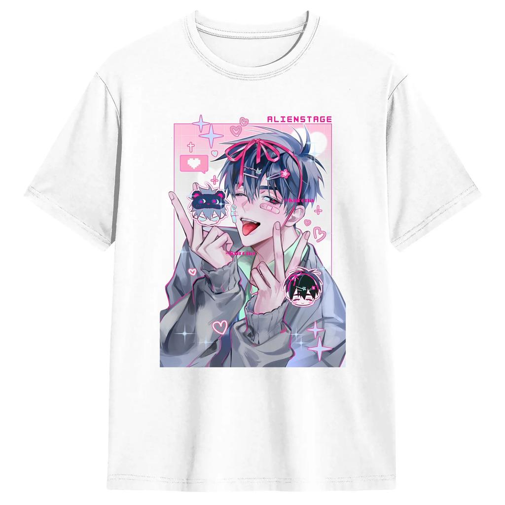 Alien Stage Ivan T-Shirts für Unisex Unisex Lustiges 100% Baumwolle T-Shirt Rundhals Kurzarm T-Shirt 4XL 5XL Kleidung