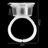 50-Pack Grafting Eyelash Glue Holder Rings with Flip-Top Seal