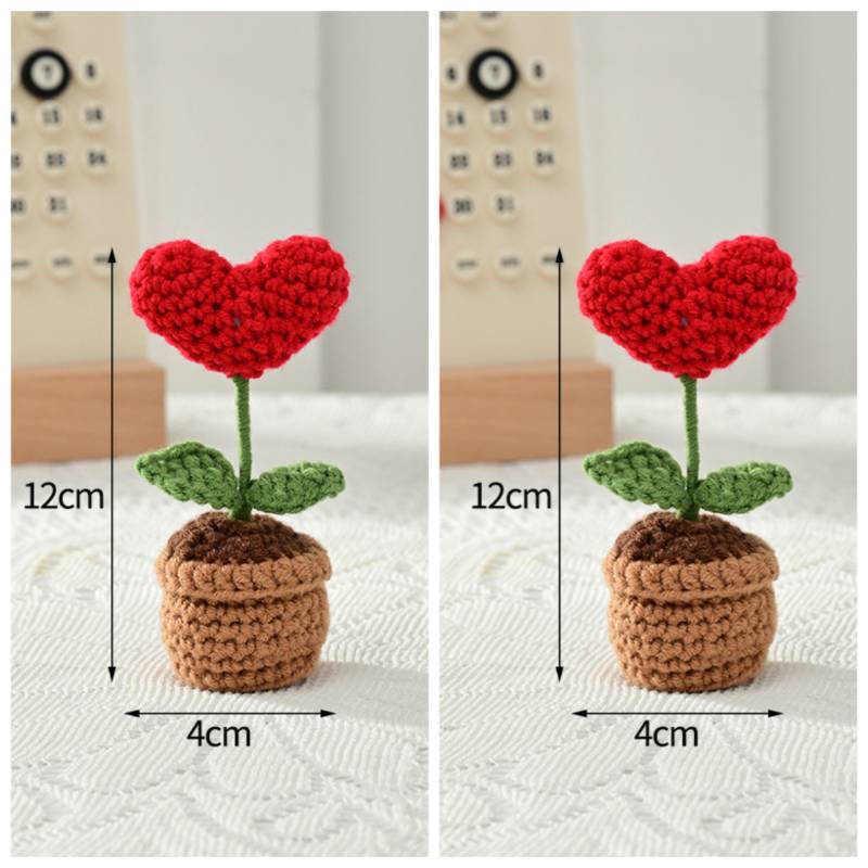 Sunflower Crochet Flowers Knitted Flower Graduation 2025 Wedding Guest Gift Artificial Flower Desk Accessorie Room Decor