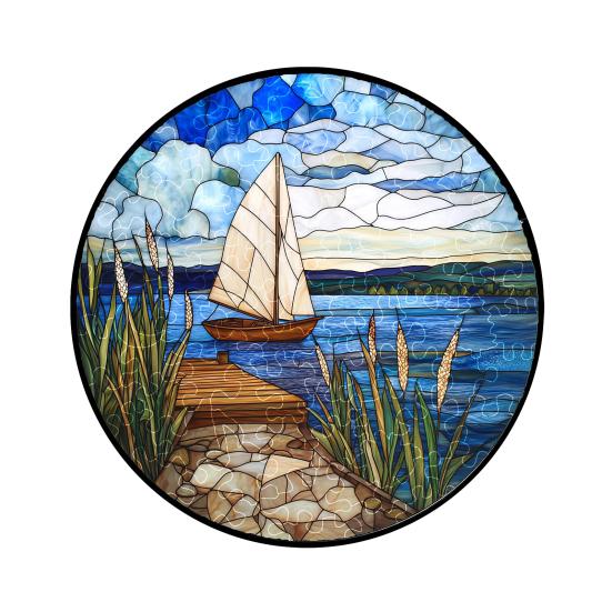 Acrylic Puzzle Hanging Garden Puzzle Adults DIY Ornament 7.48 Inch Suncatcher for Window M