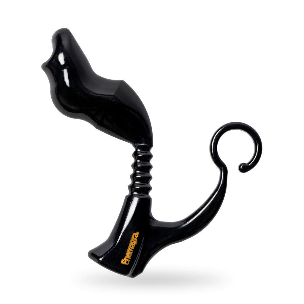 Enemagura Saddle for Front and Back Anal For Dry Orgasm Black In Made with Medical Grade (Genuine) Men, Use, Dildo, Plug, Non-Electric, Only, [Made