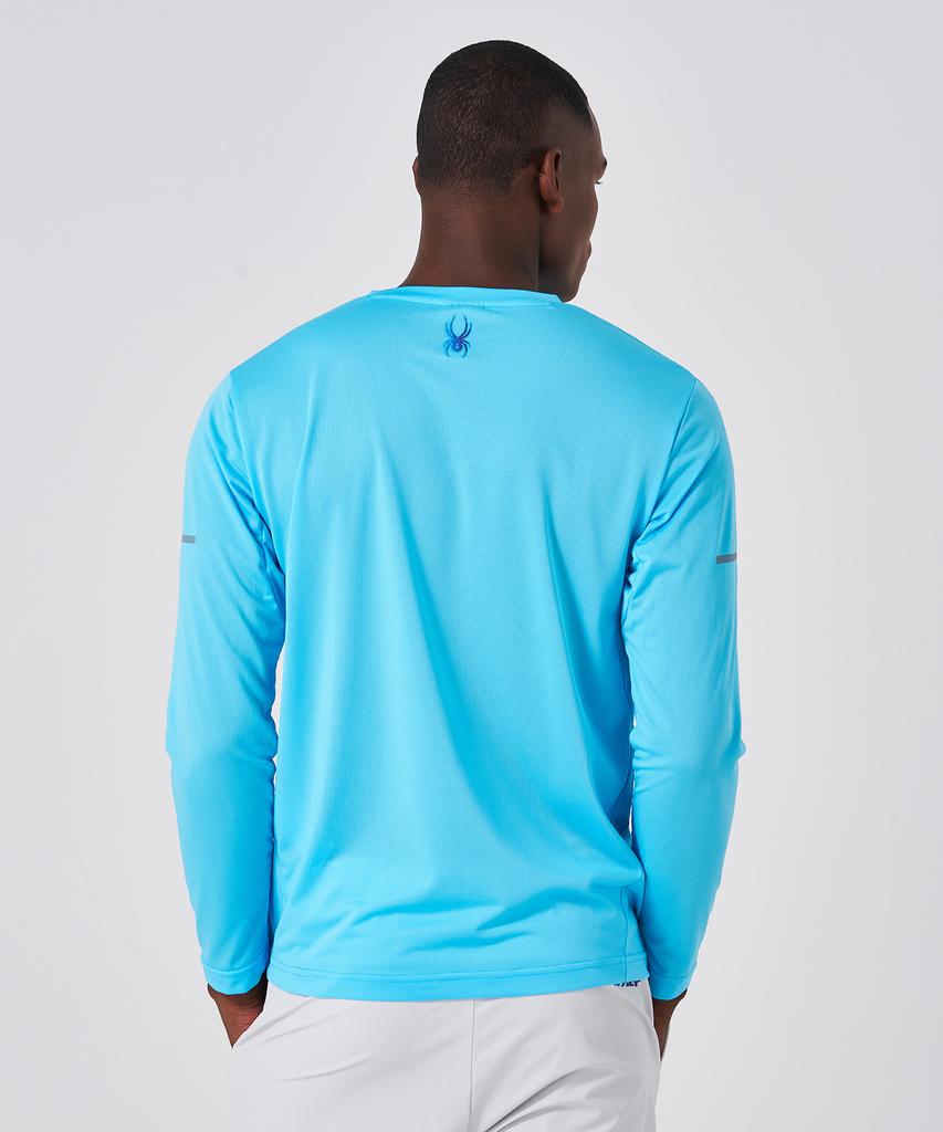 SPYDER Men'S Lightweight Long Sleeve Running T-Shirt Spkpcnrl231Mblu