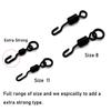Carp Fishing Swivels Snaps with Solid Ring Quick Change Fishing Hook Swivels Accessories