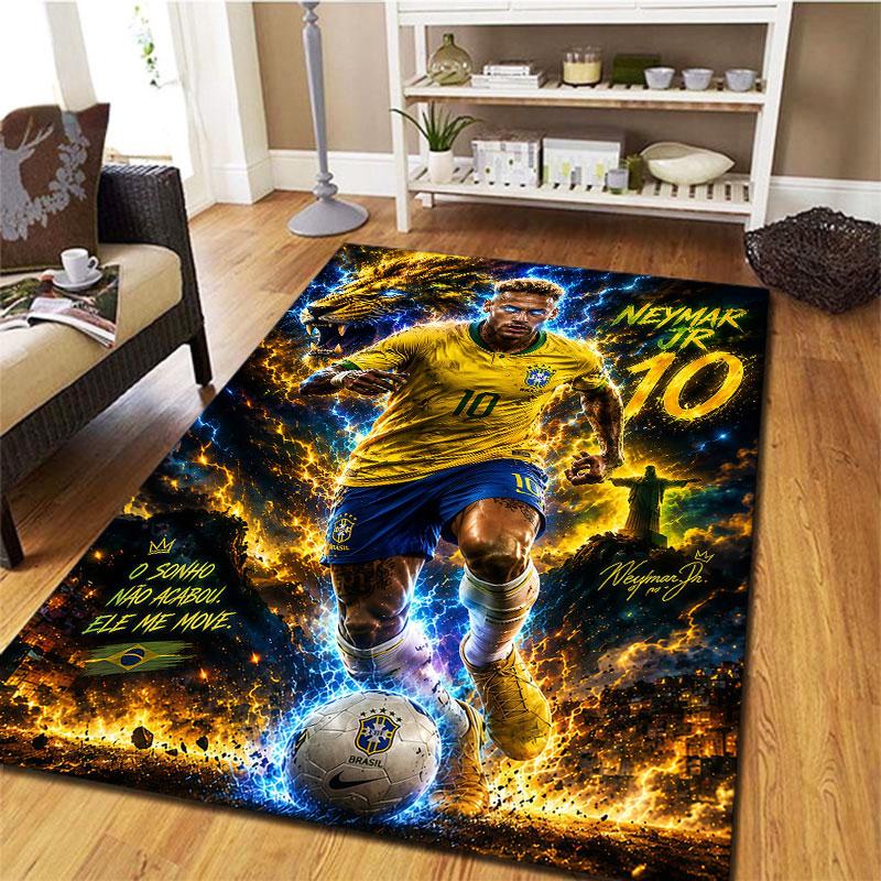 Neymar Carpet Rug for Living Room Bedroom Home Sofa Decoration,Kids play Non-slip Floor Mat