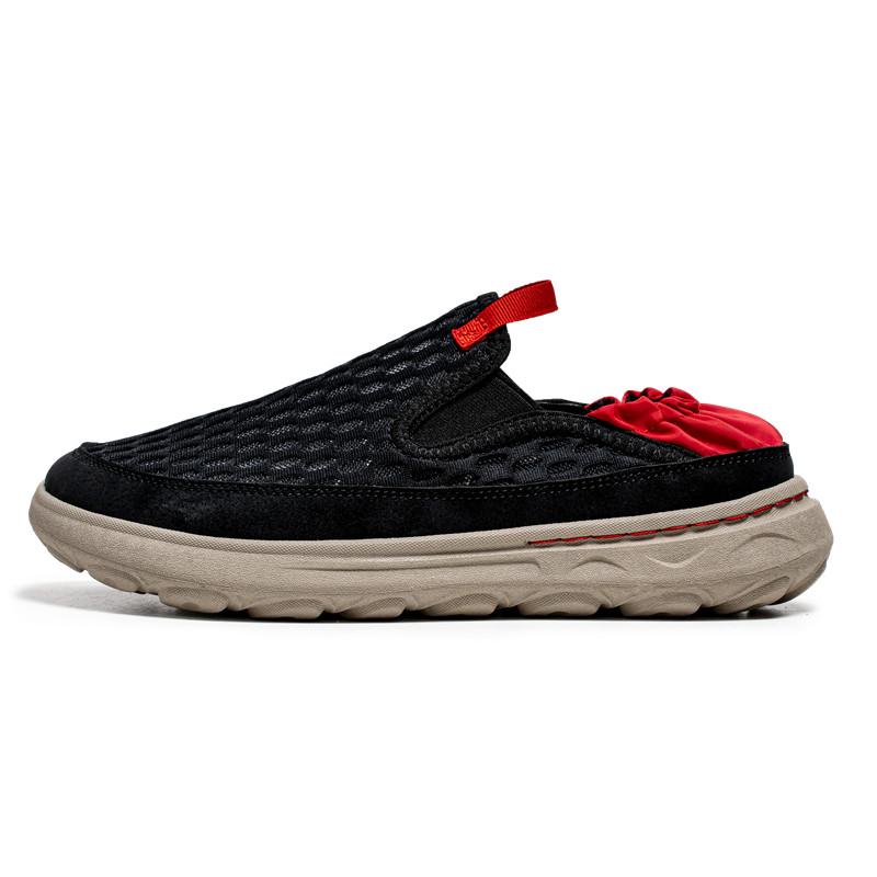 New Mesh Breathable Loafers Men Slip On Casual Shoes For Men Summer Sneakers Comfortable Half Slippers Shoes Men Chaussure Homme