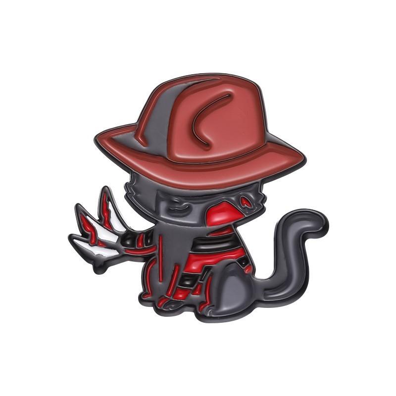 

Модная и милая брошь, значок в виде кошки, значок-брошь на сумку для одежды One Size красный