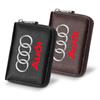 Leather Car Driver's License ID Card Bank Card Wallet Car Styling For Audi TT Q3 Q5 Q7 Q8 B5 B6 B7 B8 B9 Q7 8P 8V 8L A3 A4 A5 A6 A7 A8 8L R8