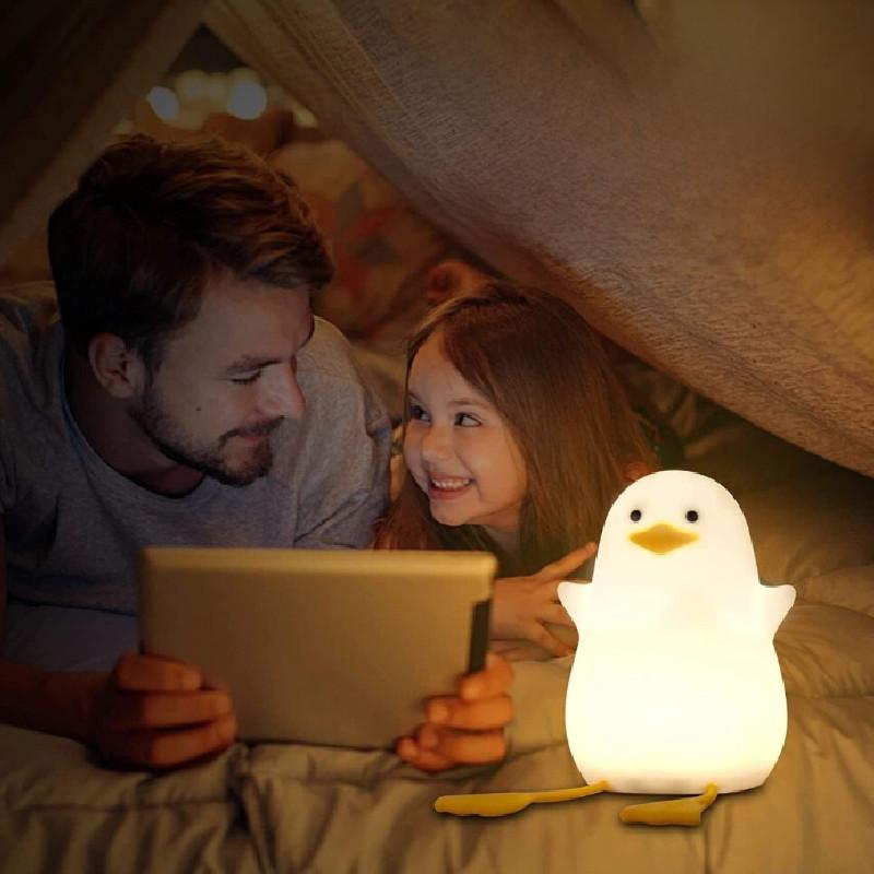 Charmante LED-Möwen-Nachtlampe Touch-Steuerung Cartoon-Stil Für Einzigartige Geschenke