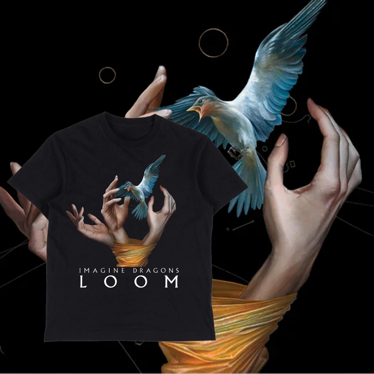 

Imagine Dragons Loom Tour 2025 T-shirt Short Sleeve Cotton Men_Women Tshirts High Quality Soft Unisex Streetwear Hip Hop Fashion S чёрный