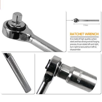 40 st. Nyckel- och hylsverktygssats 40-delars 1/4 " " och 3/8 " " Fäste Hylsnyckelsats Metrisk och SAE