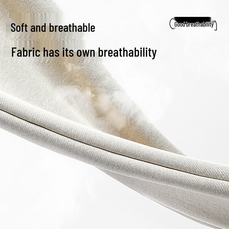 Hodo Men's Loose Straight Wide-Leg Cotton Pique Casual Pants