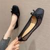 2025 Summer New Pregnant Women Doudou Shoes Women's Flat Lazy Shoes One Pedal Single Shoes Versatile Breathable Work Shoes Ladyshoes