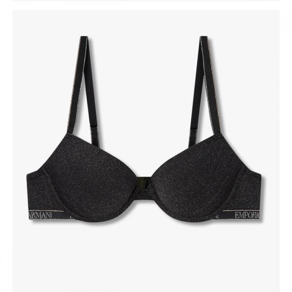 Emporio Armani Women S Metallic Logo Banding puSh Up Bra  0825385532 75B
