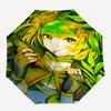 1pc Outdoor Umbrella with Anime Character Print - Automatic Opening/Closing, Portable 3-Fold Design, 8-Rib Iron Frame - Perfect Gift for Fans, Tr