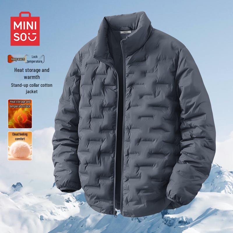 MINISO Men's 2025 Winter Stand Collar Padded Jacket