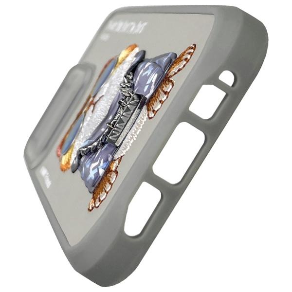 Etui Do iPhone 15 Pro Max Nimmy Glasses Cool Cat Szare