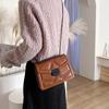 Vintage Rivet Chain Small Shoulder Bags For Women Flap PU Leather Fashion Small Square Crossbody Bag Designer Handbag