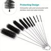 10pcs Bottle Cleaning Brushes Multifunctional Reusable Straw Cleaning Brush For Narrow Neck Bottles Cups Cleaning Tattoo Cup Br