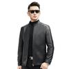 Haining Leather Jacket Men's First Layer Calfskin Jacket Spring and Autumn Single Leather Casual Slim Lapel Leather Jacket