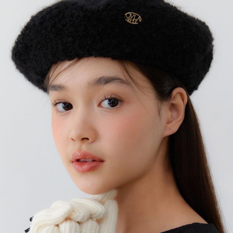 

Берет OVLA классическая шляпа_букле_2 цвета HA009 black