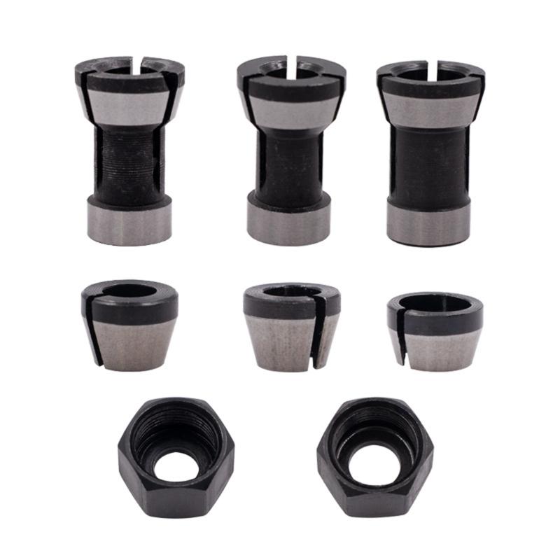

6/6.35/8mm Collect Chuck Adapter Head Converters Routers Clamp Holder Tool Accessories for Trimming Machine Electric 1