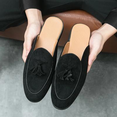 Neue Herren Grün Schwarz Halbschuhe Fahrschuhe Mann Lässig Lackleder Wildleder Pantoletten Mokassins Slipper Schuhe für Männer