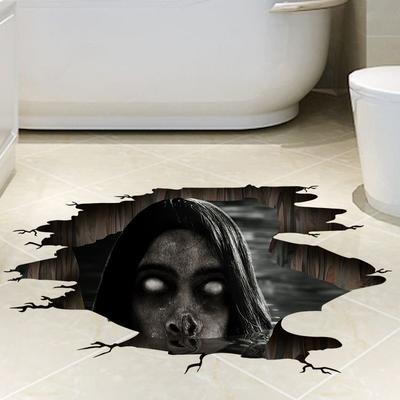 3D Nálepky na podlahu a stenu Strašidelný duch Halloween Odnímateľná interiérová dekorácia Strašidelná atmosféra Barová párty Strašidelné dekoračné rekvizity