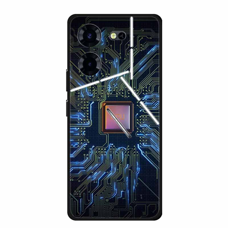

Чехол для телефона Tecno Pova 5 Pro Pova5 Pro 5Pro Черный Силиконовый Мягкий Задний Чехол Чехлы Для Tecno Pova 5 Pro Чехол 6.78 Coque Fundas Tecno Pova 5 Pro