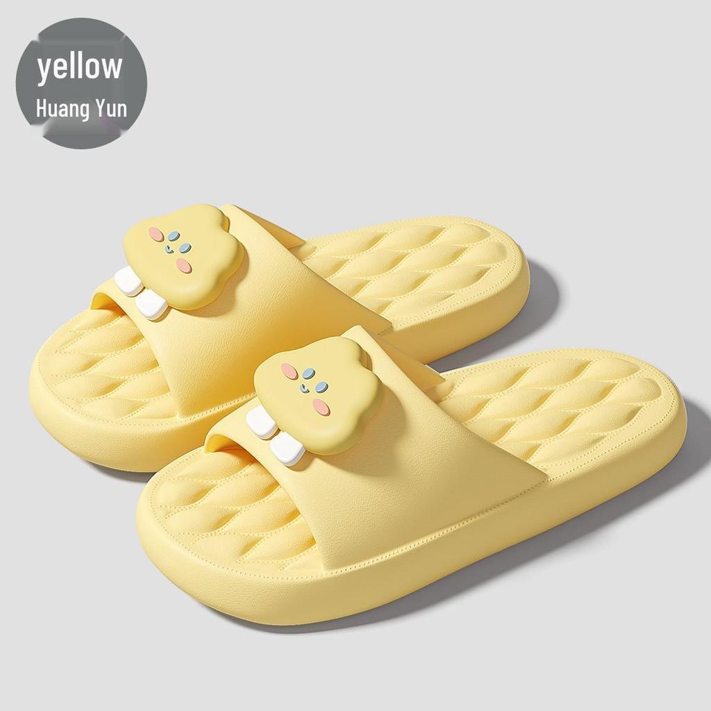 Men's and Women's Non-Slip Bathroom Sandals: Thick-Soled, Deodorant EVA Slippers for Home and Summer.