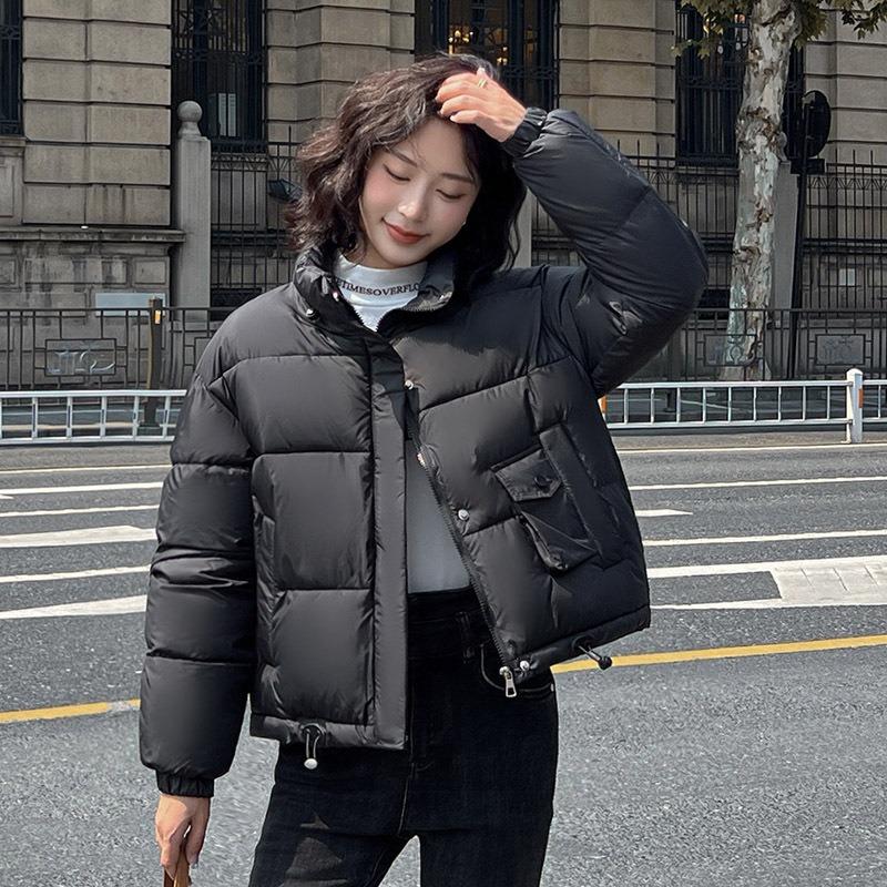 Short down cotton-padded clothes for women's winter new small thickened bread clothes fashionable stand-up collar warm small cotton-padded jacket