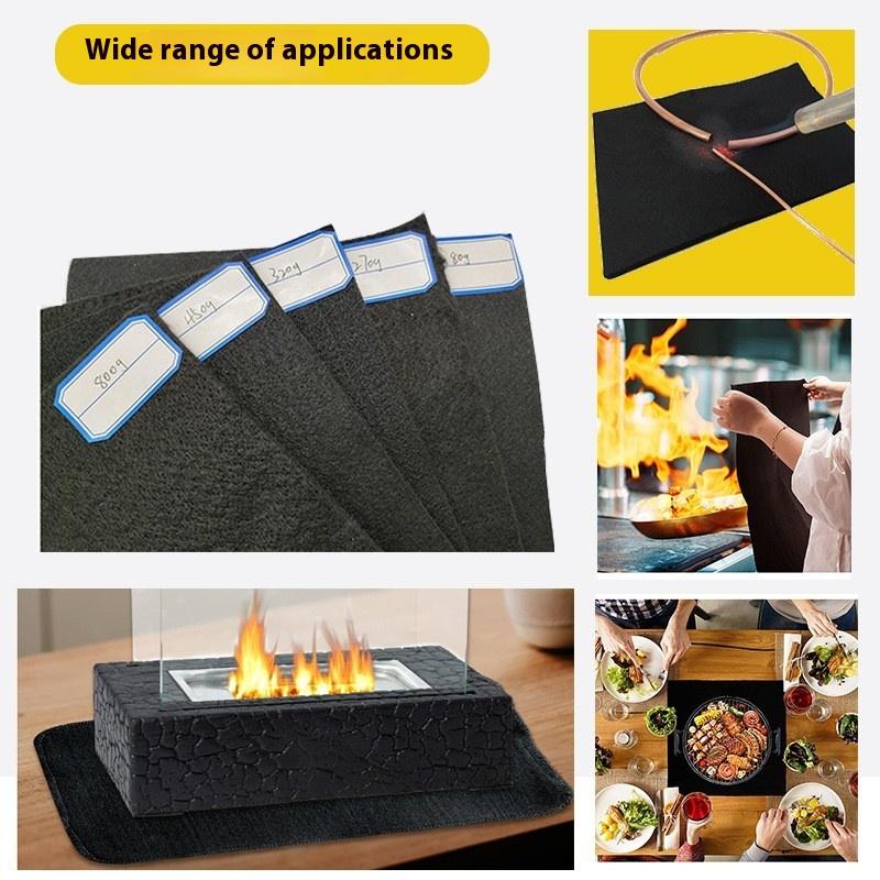 3Mm/5Mm Carbon Fiber Pre-Oxygenated Filament Fireproof Cotton, Copper Tube Welded Fireproof Cotton, Flame-Retardant Felt