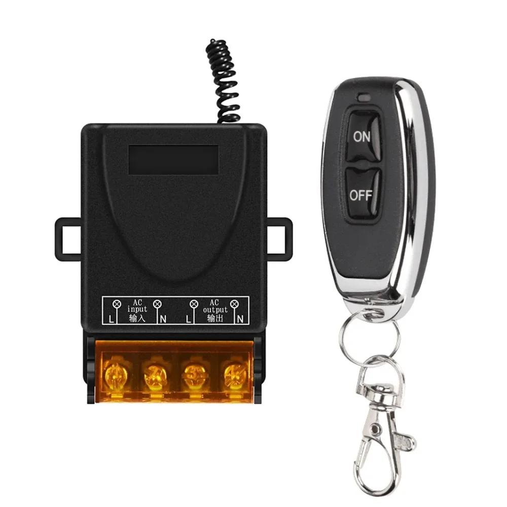RF 433Mhz Wireless Remote Control Switch DC 12V 24V 48V 72V 30A High Current Relay Receiver for Pumps Lights Lamps