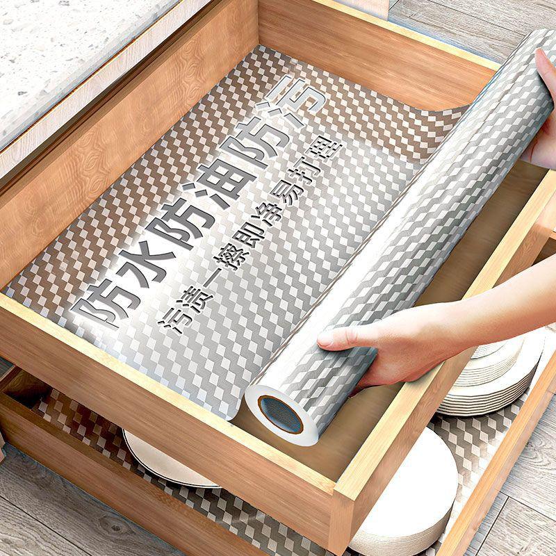 Heavy-Duty Kitchen Stickers Oil-Resistant & Heat-Resistant Waterproof, Moisture-Proof & Mildew-Resistant Self-Adhesive Aluminum Foil Paper