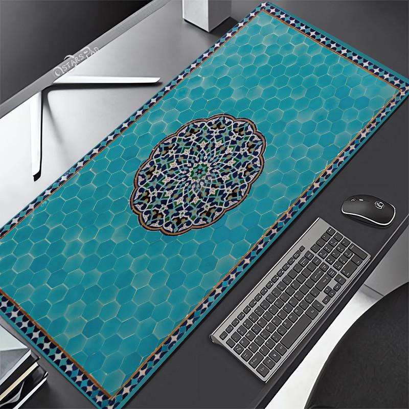 Persian Carpet Mouse Mat xcm Computer Large Mousepad Flower Office Rubber Mat Nonslip Table Pads x Notebook Computer De