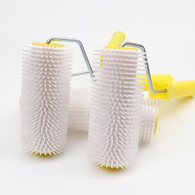 1Pc 15/22Cm Antifoaming Drum Brush Spike Roller Látex Floor Auto Composto Roller Nivelamento Screed Spiked Roller Paint Brush Roller