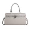 Soft Elegant Women Handbag Internal Solid Color Design And Decoration Lock