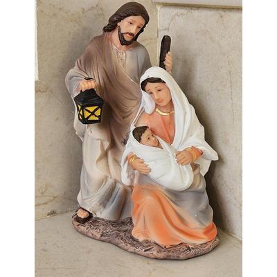 Harzdekor, kleines Schaustück für den Tisch, Weihnachtsgeschenk für Freunde, Weihnachtsgeschenke, Einzelstück, Krippenfiguren der Heiligen Familie