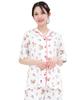 Peach Side Hello Kitty Shirt Short Long Top and Bottom Room Wear [SAZAC] Pajamas, 100% Cotton, Broadcloth, Women's, Sleeves, Pants, Set, Loungewear,