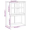VidaXL Dessus de commode VIGO blanc 78x30x100 cm bois massif de pin 353206