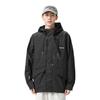 Li-Ning Wade Series Solid Color Three-Dimensional Cut Loose Sports Hooded Jacket Men Jacket Black AFDS061-1